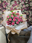 Roses & Spray roses mix Bouquet Luxury flower bouquet by BloomBox Co – premium florist in Lahore