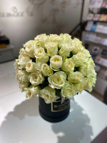 Rose Globe Hatbox Luxury flower bouquet by BloomBox Co – premium florist in Lahore
