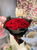 100 Red Roses Lollipop Bouquet Luxury flower bouquet by BloomBox Co – premium florist in Lahore