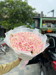 100 Pink Rose Bouquet Luxury flower bouquet by BloomBox Co – premium florist in Lahore