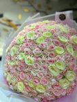 Round hand tied 250 Roses Luxury flower bouquet by BloomBox Co – premium florist in Lahore