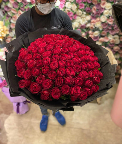 150 Red Rose lollipop Bouquet Luxury flower bouquet by BloomBox Co – premium florist in Lahore