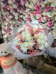 Round Pink & White Standing Bouquet