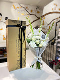 All White Bouquet in our Bouquet Bloombox Luxury flower bouquet by BloomBox Co – premium florist in Lahore